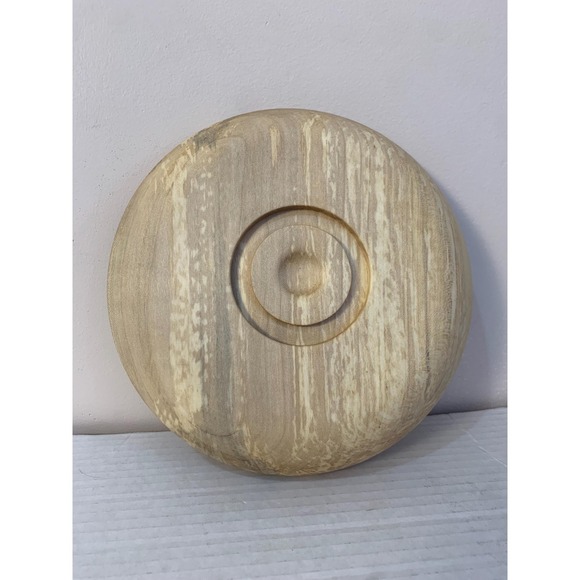 Spalted Maple Handmade Turned Wooden Plate 8.5" Centrepiece - Picture 6 of 7